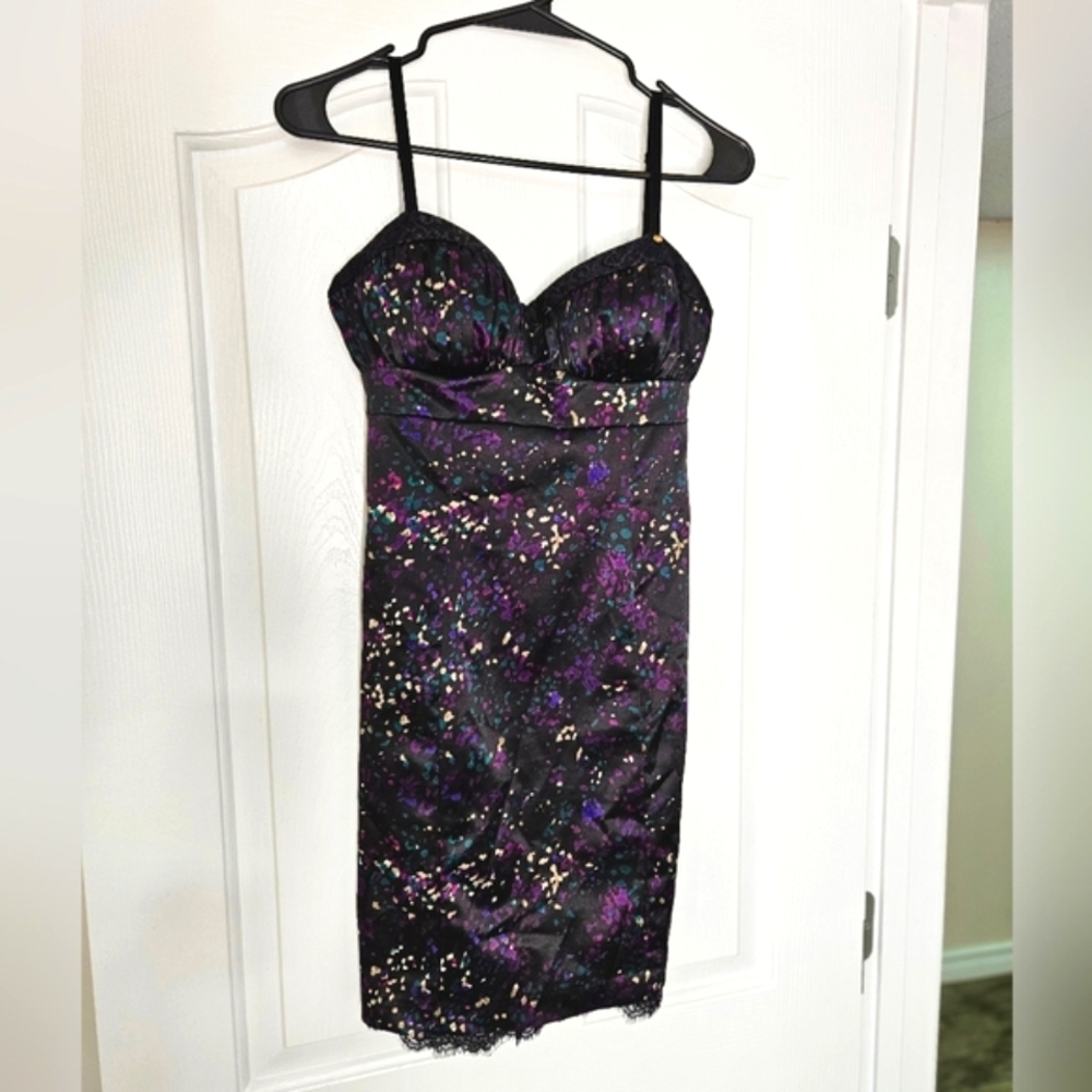 Guess Cocktail Party Dress With Fun Confetti Print, Size 0